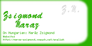 zsigmond maraz business card